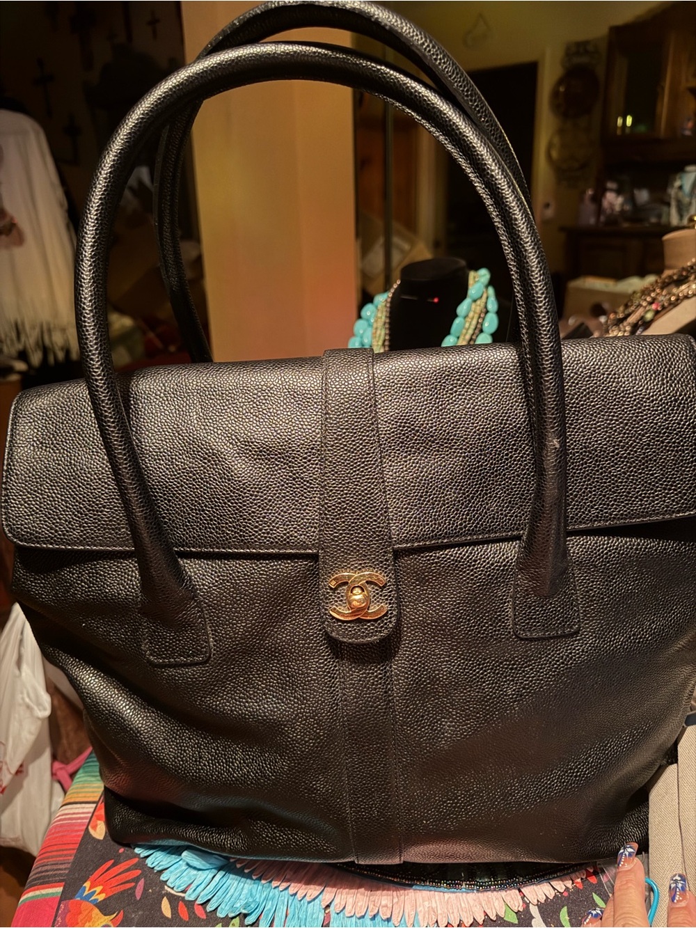 Chanel CC Turnlock Flap Tote